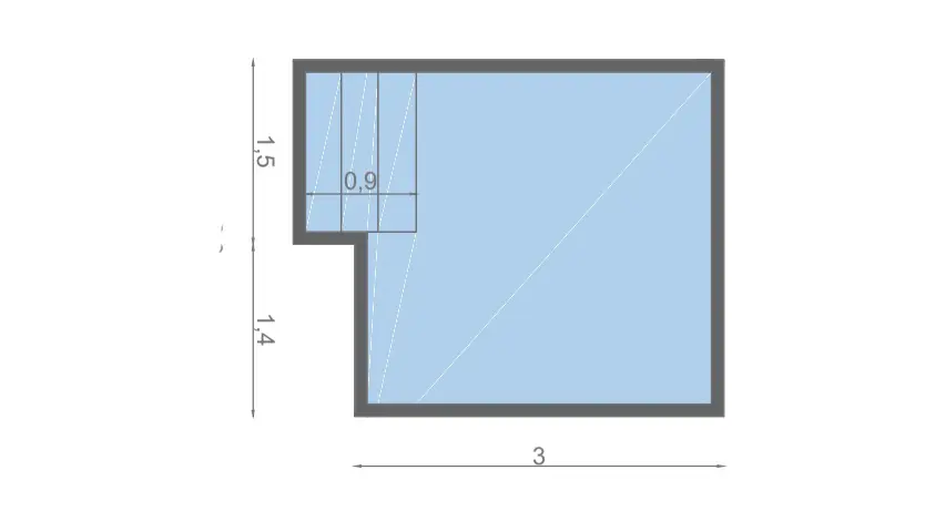 Una piscina compacta de diseño cuadrado, perfecta para espacios pequeños,